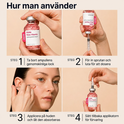 Pink PDRN Vitamine Ampoule | DNA från koreansk lax. Återfå din lyster på 72 timmar.