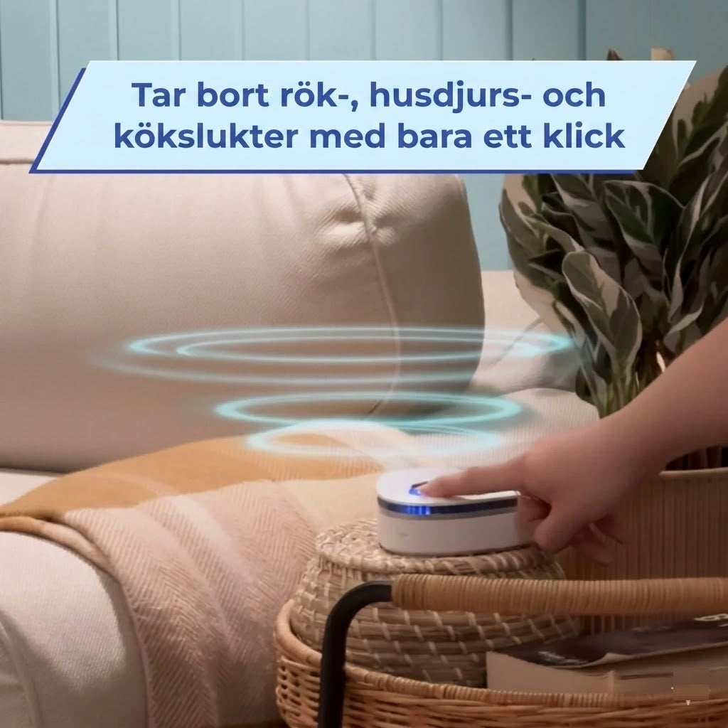 RenLuft | Tar bort rök, djur- och matlukt med ett knapptryck