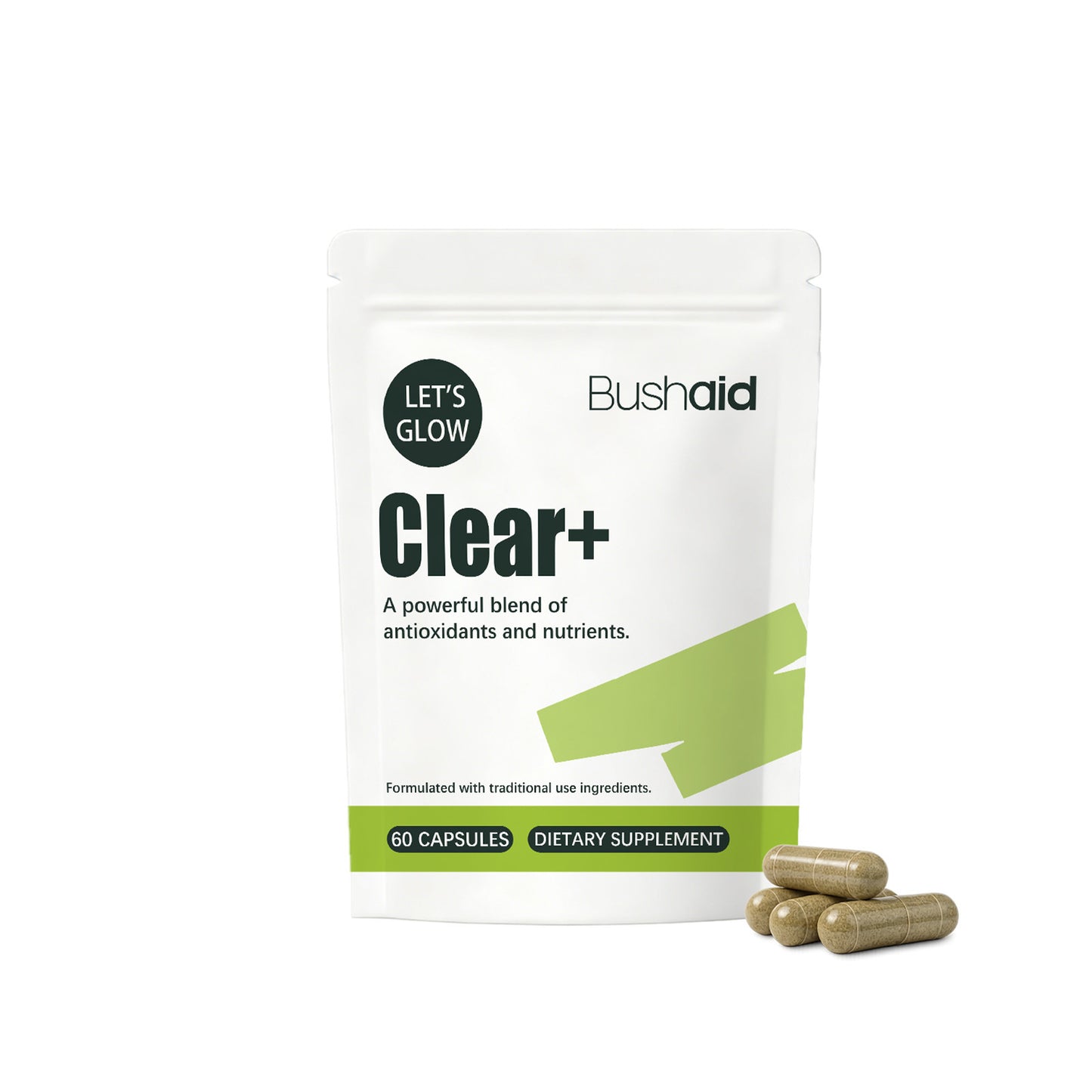 Clear+| 100 % naturligt stöd för hud som är benägen att få finnar.