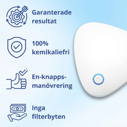 RenLuft | Tar bort rök, djur- och matlukt med ett knapptryck