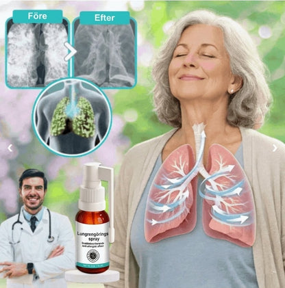 Gooyeer-Spray | Tar bort upp till 92 % av det ansamlade slemmet i lungorna inom 48 timmar