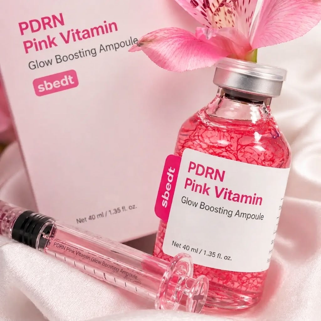 Pink PDRN Vitamine Ampoule | DNA från koreansk lax. Återfå din lyster på 72 timmar.