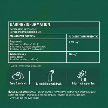 Antiparasitära Oreganoolja mjukgelkapslar | Eliminerar tarmparasiterna på 7 dagar!
