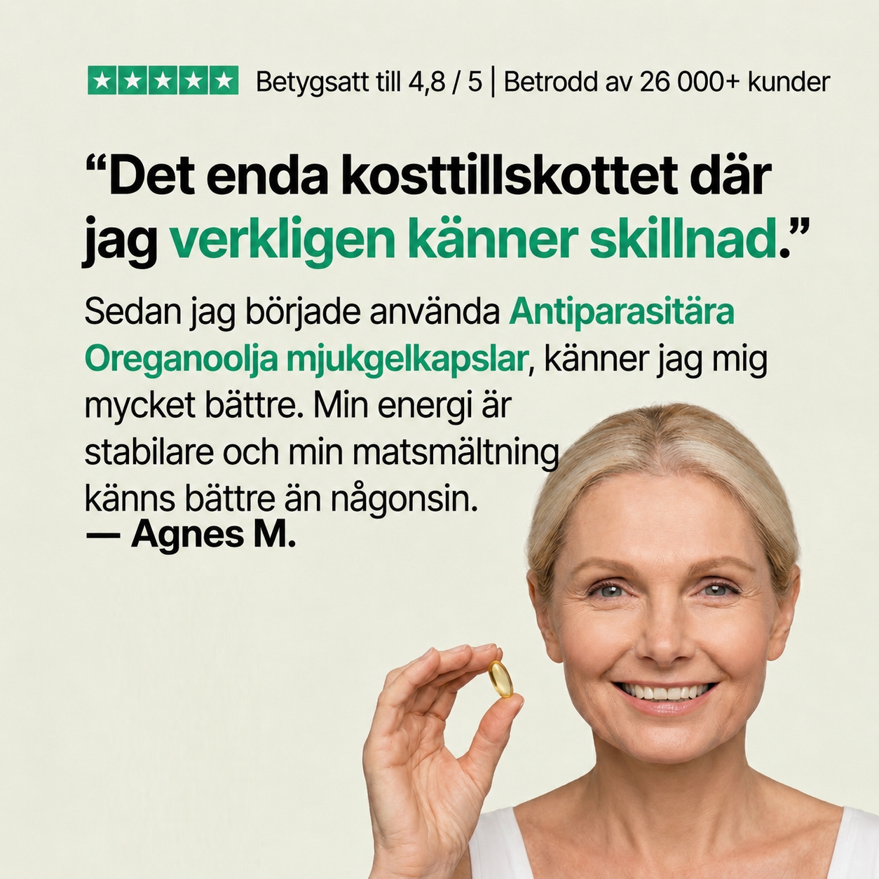 Antiparasitära Oreganoolja mjukgelkapslar | Eliminerar tarmparasiterna på 7 dagar!