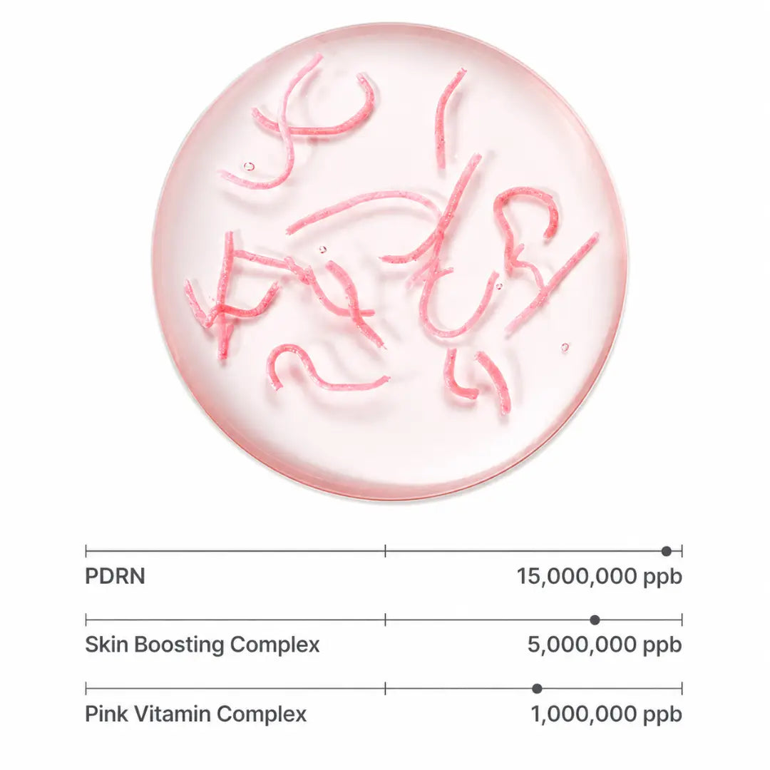 Pink PDRN Vitamine Ampoule | DNA från koreansk lax. Återfå din lyster på 72 timmar.