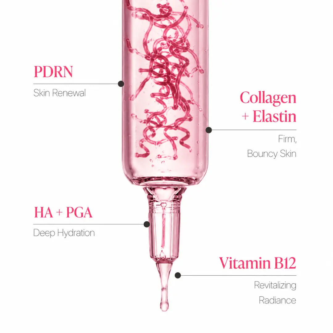 Pink PDRN Vitamine Ampoule | DNA från koreansk lax. Återfå din lyster på 72 timmar.