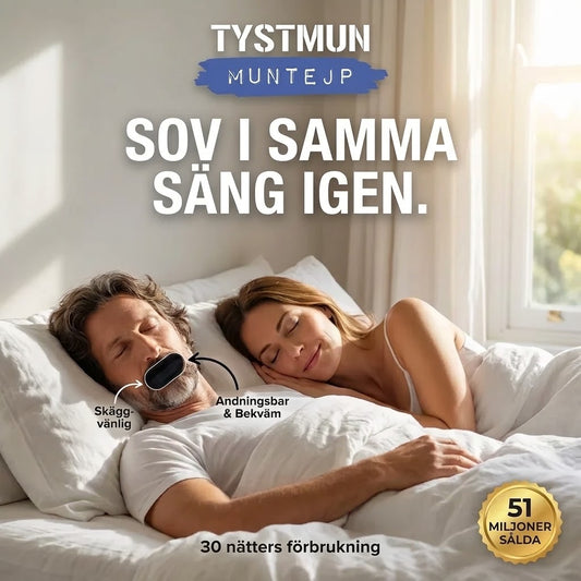 Tystmun | Hjälper dig att snarka mindre, sova djupare och vakna utvilad