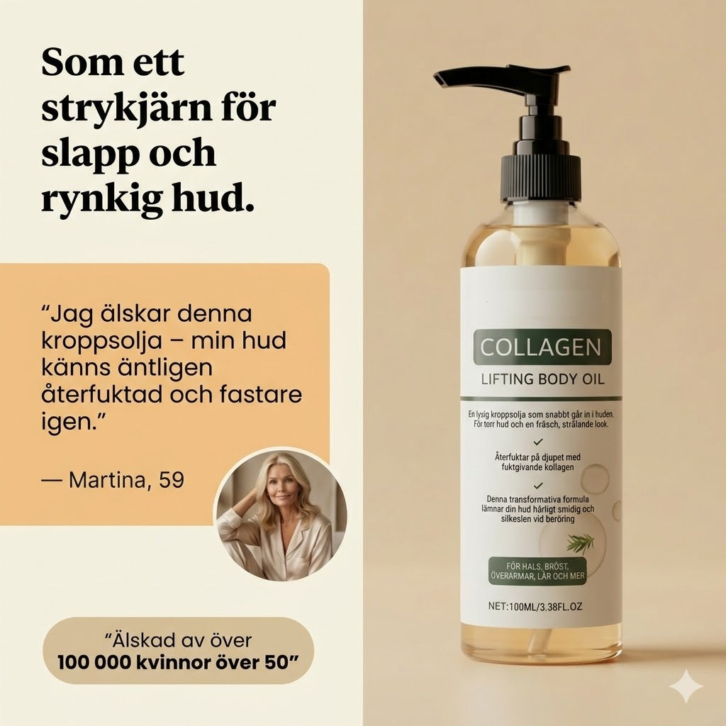 Hudstärkande kroppsolja - 10 gånger effektivare än krämer