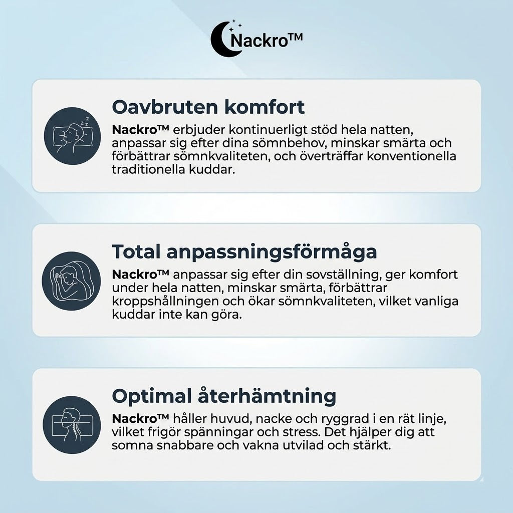 Nackro™ nackkudden - Äntligen vakna utan smärta